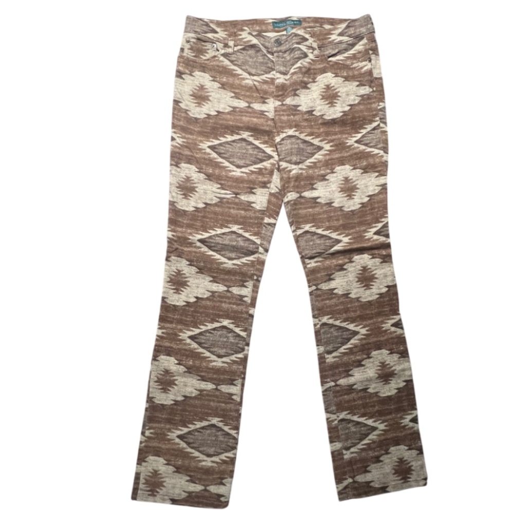 Aztec Jeans Tribal Southwest Pants Modern Straight